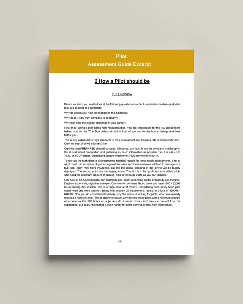 Pilot Assessment Guide Excerpt